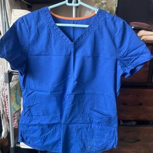 Scrubstar Women's Blue V-Neck Top